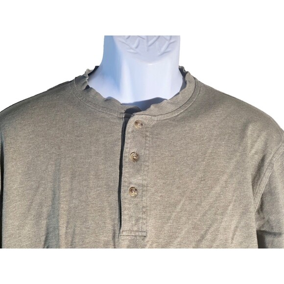 L.L. BEAN Men's Long Sleeve Button Down Polo Shirt Green Medium - Picture 2 of 5